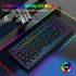 Wire Control Gaming Keyboard Y200 RGB Colorful Backlight 87 key Usb Keyboard For Laptop Desktop Pc Computer black