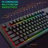 Wire Control Gaming Keyboard Y200 RGB Colorful Backlight 87 key Usb Keyboard For Laptop Desktop Pc Computer black