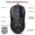 Wire Control Gaming Mouse RGB Backlight 7200dpi Adjustable Lightweight Mouse With Interchangeable Back Cover black