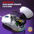 Wire Control Gaming Mouse RGB Backlight 7200dpi Adjustable Lightweight Mouse With Interchangeable Back Cover black