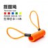 Wire Rope Spring Retractable Colorful Rubber Coating Portable Safety Elastic Motorcycle Helmet Anti theft Rope 1 2Meter Orange