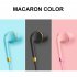 Wire control Headphones Bass In ear Sport Music Gaming Headset Earbuds Compatible For Iphone Oppo Xiaomi Vivo Universal black