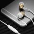 Wire controlled Headphones With Microphone Ergonomic In ear Hi Fi Music Sports Earbuds Gaming Headset black red