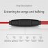 Wire controlled Headphones With Microphone Ergonomic In ear Hi Fi Music Sports Earbuds Gaming Headset black red