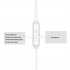 Wire controlled Headset With Microphone In line Subwoofer Music Earbuds Hands free Calling Ergonomic Headphone Navy blue