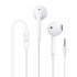 Wire controlled Headset With Microphone In line Subwoofer Music Earbuds Hands free Calling Ergonomic Headphone Navy blue