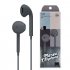 Wire controlled Headset With Microphone In line Subwoofer Music Earbuds Hands free Calling Ergonomic Headphone White