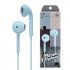 Wire controlled Headset With Microphone In line Subwoofer Music Earbuds Hands free Calling Ergonomic Headphone blue