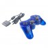 Wired Connection Gamepad Game Controller for PS2 white