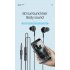 Wired Control Headphones With Microphone Candy Color Stereo In ear Earbuds Headset Compatible For Iphone Android White