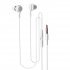 Wired Control Headphones With Microphone Candy Color Stereo In ear Earbuds Headset Compatible For Iphone Android black