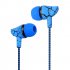 Wired Crack Sports Headphone Super Bass 3 5mm Earphone Earbud with Microphone Hands Free Headset  green