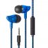 Wired Crack Sports Headphone Super Bass 3 5mm Earphone Earbud with Microphone Hands Free Headset  green