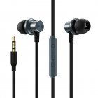 Wired Earbuds In-Ear Headphones Heavy Bass HiFi Sound Earplug Earphones 2-Button Control Comfortable To Wear Earbuds For Smart Phones Computer All 3.5mm Jack Devices tarnish