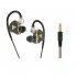 Wired Earbuds In Ear Headphones High Sound Quality Noise Canceling Earphones Replaceable Line For All 3 5mm Jack Device Black 3 5mm round plug