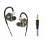 Wired Earbuds In Ear Headphones High Sound Quality Noise Canceling Earphones Replaceable Line For All 3 5mm Jack Device Black 3 5mm round plug 3m