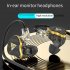 Wired Earbuds In Ear Headphones High Sound Quality Noise Canceling Earphones Replaceable Line For All 3 5mm Jack Device Black 3 5mm round plug 3m