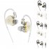 Wired Earbuds In Ear Headphones High Sound Quality Noise Canceling Earphones Replaceable Line For All 3 5mm Jack Device Black 3 5mm round plug 3m