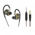 Wired Earbuds In Ear Headphones High Sound Quality Noise Canceling Earphones Replaceable Line For All 3 5mm Jack Device Black 3 5mm round plug 3m