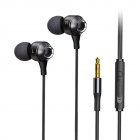 Wired Earphones 6D Stereo Bass Headphones with Microphone In-ear 3.5mm Headset