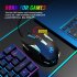 Wired Game Mouse Colorful Luminous 8000dpi Adjustable 8D Ergonomic Computer Gaming Mouse