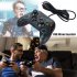 Wired Gaming Controller PC Interface Dual Vibration gray