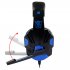 Wired Gaming Headset Headphone for PS4 Xbox One Nintend Switch iPad PC black blue Luminous