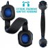 Wired Gaming Headset Headphone for PS4 Xbox One Nintend Switch iPad PC black blue Luminous