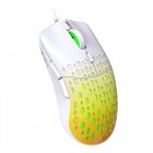 Wired Gaming Mouse With 6 Buttons 3600DPI 7 Color Backlight Lightweight Gaming Mice For Laptop PC Gamer Desktop yellow