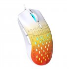 Wired Gaming Mouse With 6 Buttons 3600DPI 7 Color Backlight Lightweight Gaming Mice For Laptop PC Gamer Desktop orange yellow