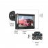 Wired Hd Reversing Camera With 5 Inch Lcd Ahd Monitor License Plate Frame Display Ip68 Waterproof Car Rear View Camera Kit black