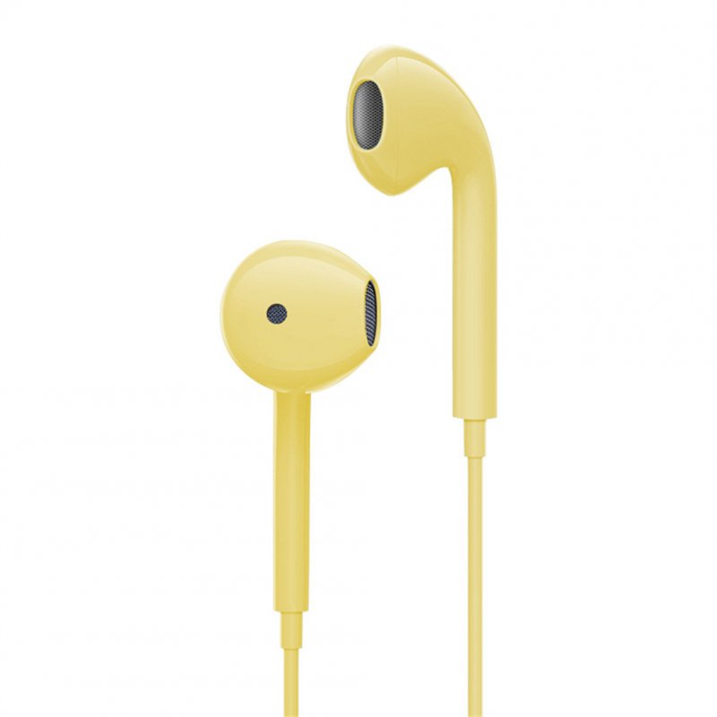Wired Headphones with Microphone Hands-free Calls Subwoofer Music Earplugs