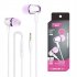 Wired Subwoofer Headphones Electroplating Bass Stereo In ear Earbuds With Mic Hands free Calling Phone Headset Compatible For Android Ios dark blue
