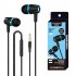 Wired Subwoofer Headphones Electroplating Bass Stereo In ear Earbuds With Mic Hands free Calling Phone Headset Compatible For Android Ios white blue