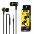 Wired Subwoofer Headphones Electroplating Bass Stereo In ear Earbuds With Mic Hands free Calling Phone Headset Compatible For Android Ios white blue