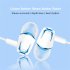 Wired Subwoofer Headphones Electroplating Bass Stereo In ear Earbuds With Mic Hands free Calling Phone Headset Compatible For Android Ios white blue