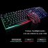 Wired USB Gaming Mechanical Feeling Keyboard Mouse Combos Breath light Pro Full Key Professional Mouse Keyboard  black