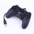 Wired Vibration Game Controller Professional USB PS4 Gamepad for PS4 Black blue