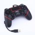 Wired Vibration Game Controller Professional USB PS4 Gamepad for PS4 Black red