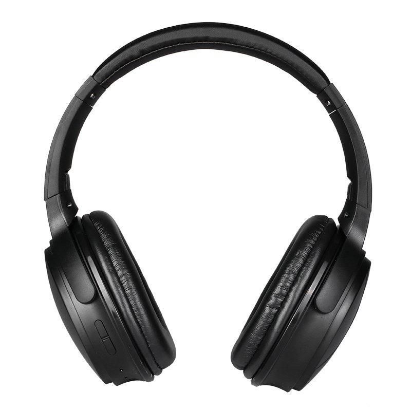 Wireless 5.0 Bluetooth-compatible Headset All-inclusive Earmuffs Subwoofer Stereo Foldable Headset Black