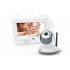 Wireless 7 Inch baby monitor and night vision camera set featuring and a two way intercom