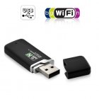 Wireless 802 11N USB adapter for connection at the next generation of Wifi internet connection speed  a blazing 300Mbps 