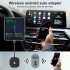 Wireless Adapter Bluetooth 5 0 Compatible for Carplay Wireless Car Dongle with Type C Ports Black