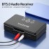 Wireless Adapter Bluetooth compatible  Audio  Receiver Upgrade Lossless Sound Quality Car Hands free Long Battery Life Aux Audio Adapter black