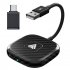 Wireless Adapter Compatible For CarPlay Android Auto 2 4Ghz 5GHZ Data Transmission Multimedia Video Dongle black