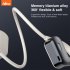 Wireless Air Conduction Headphones Neck Band Earphones Clear Sound Calling Headphones Stereo Earbuds Low Latency White