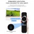 Wireless Air Remote 2 4G Smart TV Remote Control IR Learning Mouse Keyboard Compatible For Android PC Windows TV black