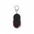 Wireless Anti Lost Alarm Key Finder Locator Key Chain Whistle Sound LED Light 53 29 11mm red