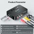 Wireless Audio Transmitter LED Digital Display Aux Rca Spdif Connection Adapter Fm Transmitter Black