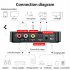 Wireless Audio Transmitter LED Digital Display Aux Rca Spdif Connection Adapter Fm Transmitter Black